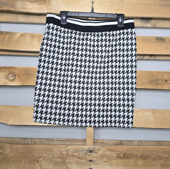 Houndstooth Black and White Skirt Size:L - Picture 2 of 6